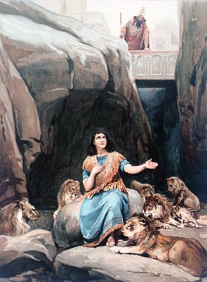 Daniel. Bible. Illustrated by Klavdy Lebedev (1852-1916)