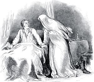 CHAPTER XLII. An Authentic Ghost Story. Uncle Tom′s Cabin; or, Life Among the Lowly by Harriet Beecher Stowe (1852). Illustrated by Hammatt Billings (1853)