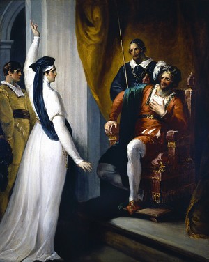 Isabella appealing to Angelo. Measure for measure. Act II. Scene 2. William Hamilton. 1793.