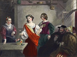 "Florizel and Perdita" (The winter's tale). Charles Robert Leslie. 1837
