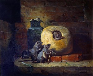 The Rat Who Retired from the World. Philippe Rousseau (1816-1887)