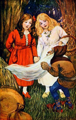 Rose-Red and Snow-White, illustration by Hope Dunlap, 1913