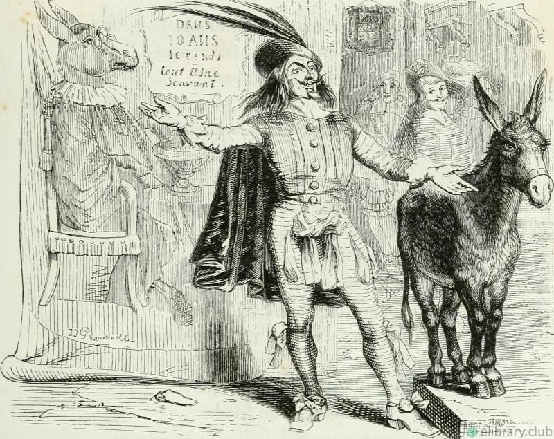 THE CHARLATAN. Fable by Jean de La Fontaine. Illustration by Grandville