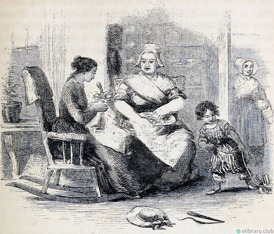 CHAPTER XIII. The Quaker Settlement. Uncle Tom′s Cabin; or, Life Among the Lowly by Harriet Beecher Stowe (1852). Illustrated by Hammatt Billings (1853)